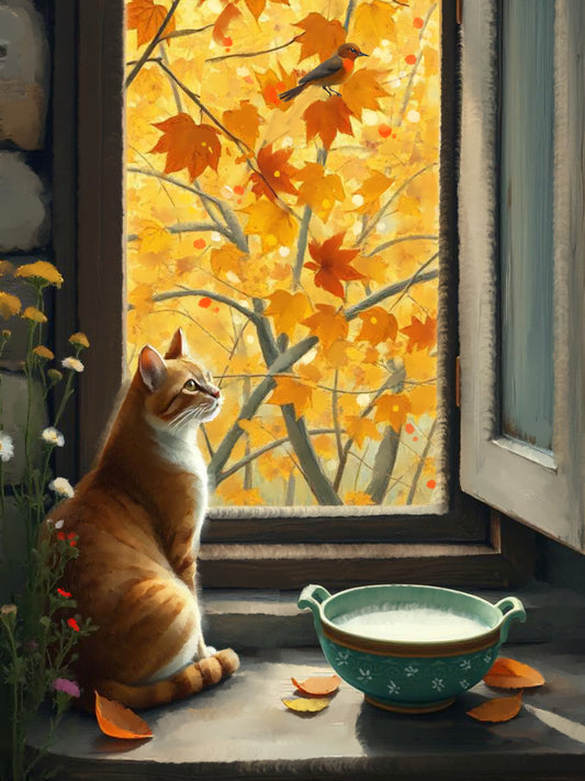 Autumn - Illustrated Print by Thomas Little