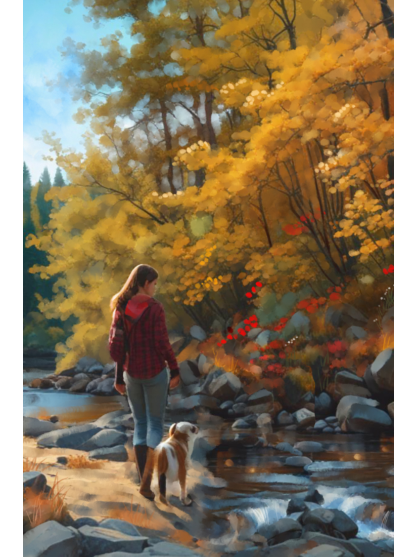 Autumn Color- Illustrated Print by Thomas Little