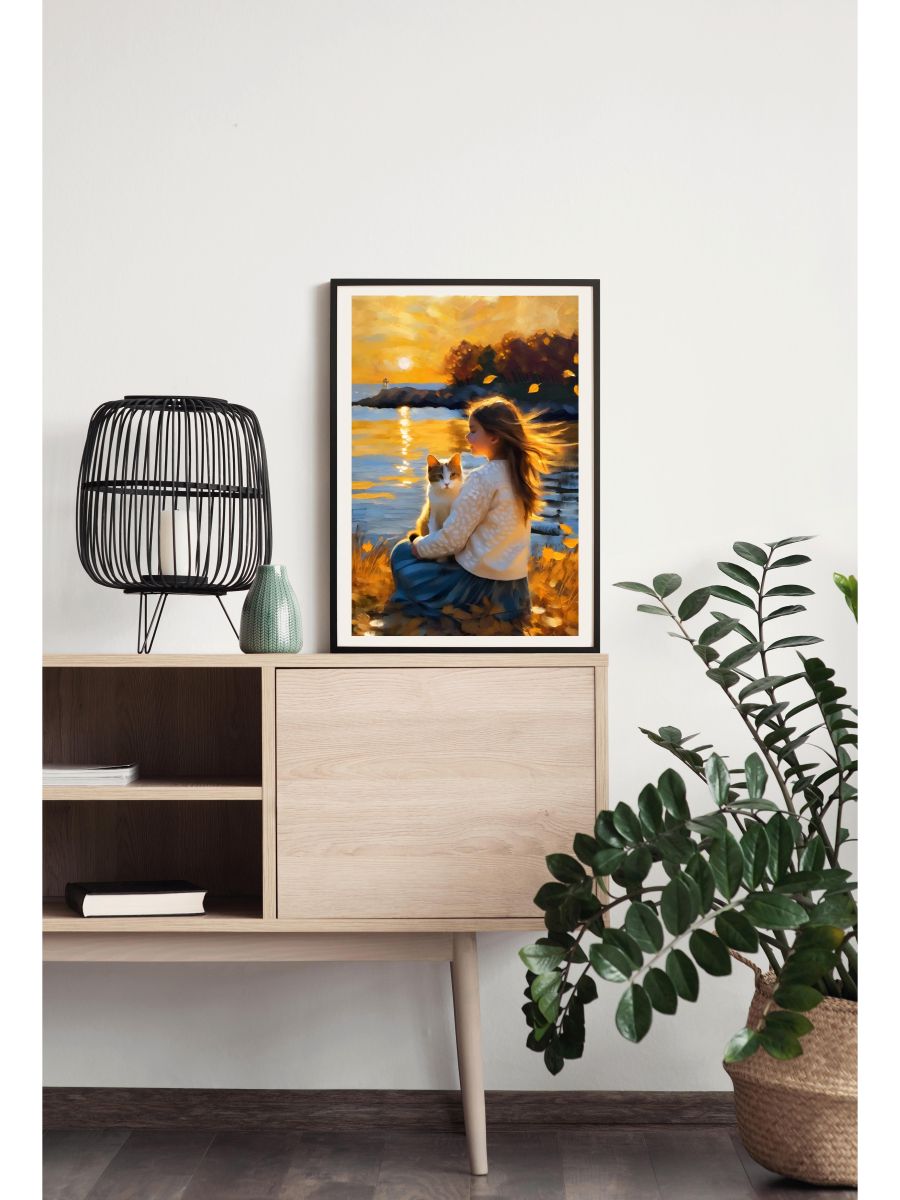 Autumn Winds - Illustrated Print by Thomas Little