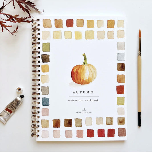 Autumn Watercolor Workbook - by Emily Lex Studio