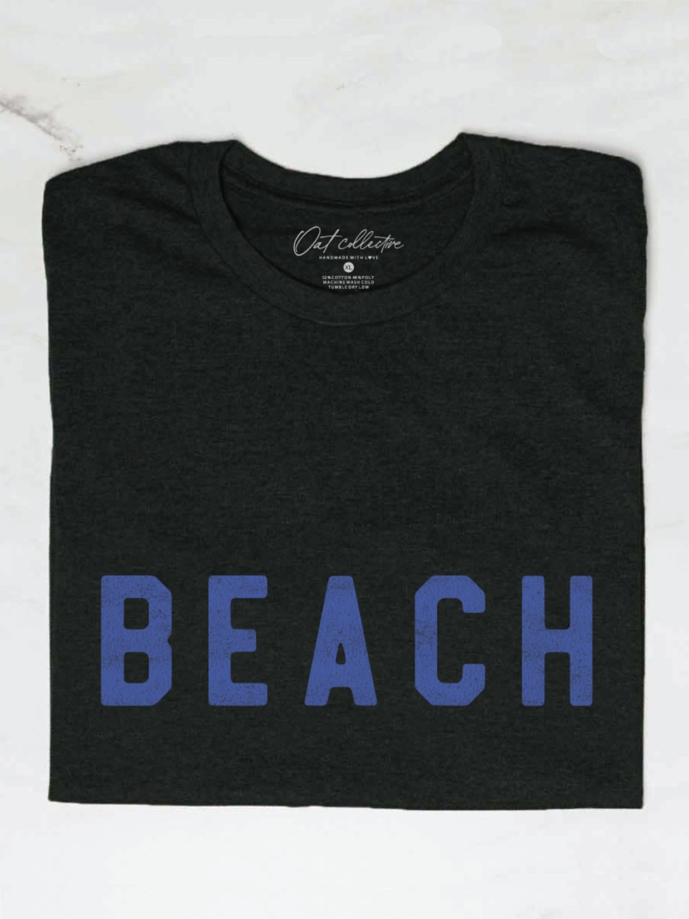 Beach Graphic T-Shirt (Black color) - by OAT COLLECTIVE®