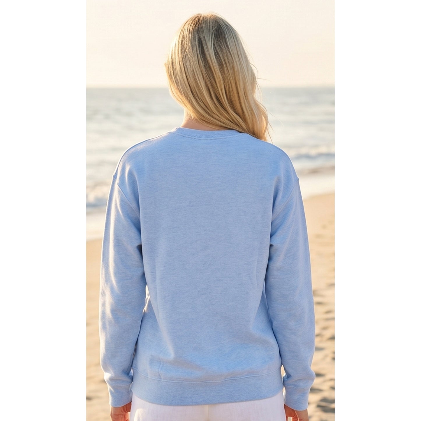 Beach Graphic Sweatshirt (Heather Mustard color) - by OAT Collective® (Copy)