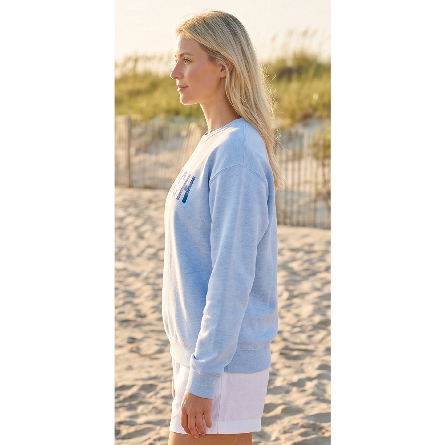 Beach Graphic Sweatshirt (Heather Mustard color) - by OAT Collective® (Copy)
