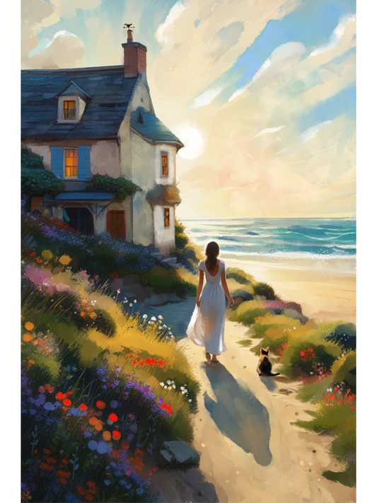 Beautiful June Day - Illustrated Print by Thomas Little