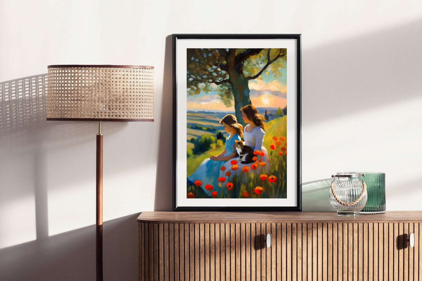 Beautiful Sunset - Illustrated Print by Thomas Little