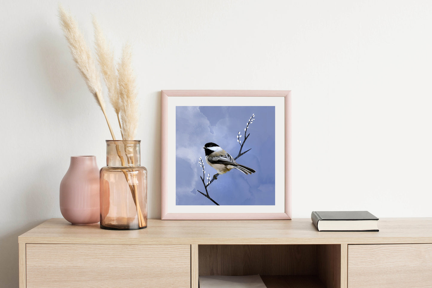 Black-capped Chickadee - Illustrated Print by Thomas Little