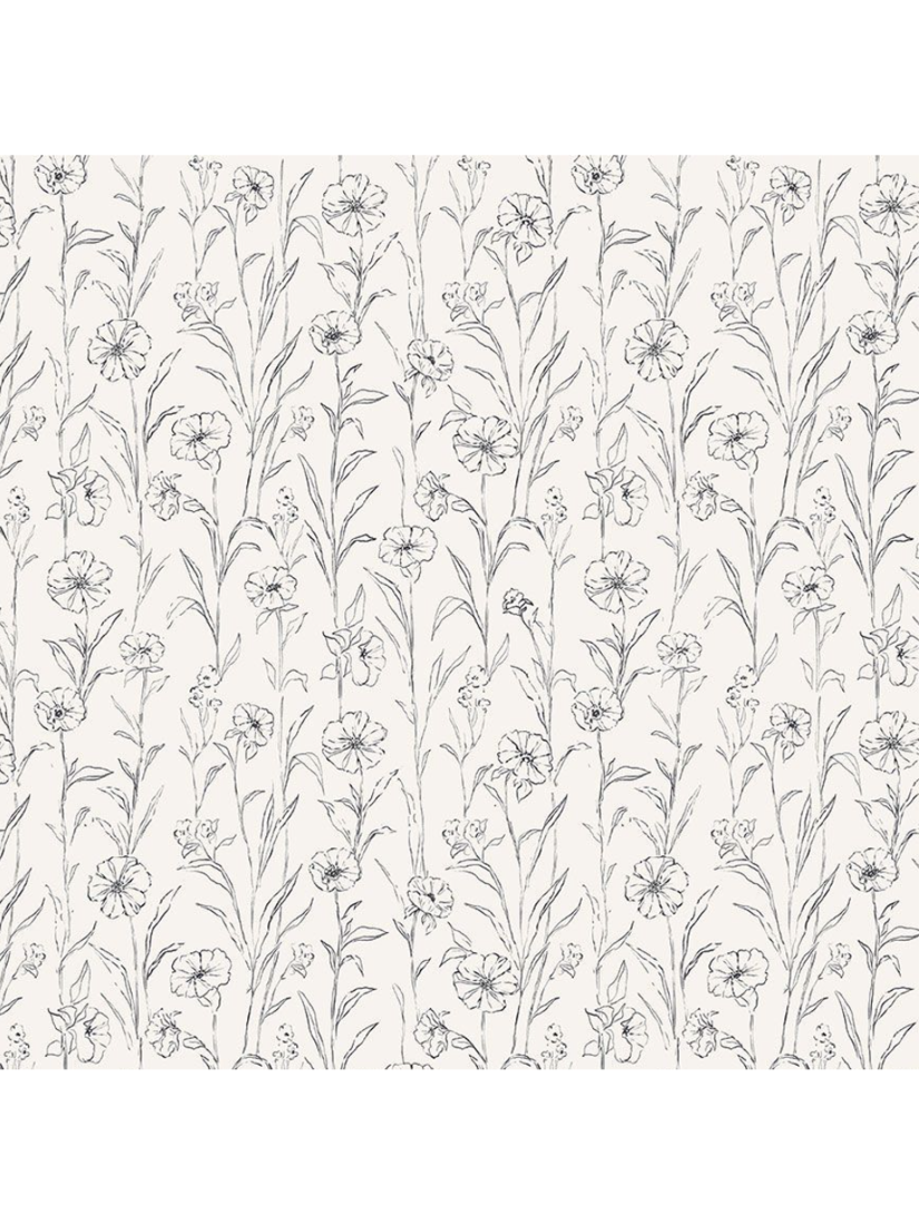 Blooms (Cream color) - Clara Jean Design DCJ3459 - Fabric By The Yard - 100% Cotton