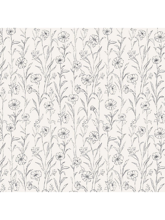Blooms (Cream color) - Clara Jean Design DCJ3459 - Fabric By The Yard - 100% Cotton