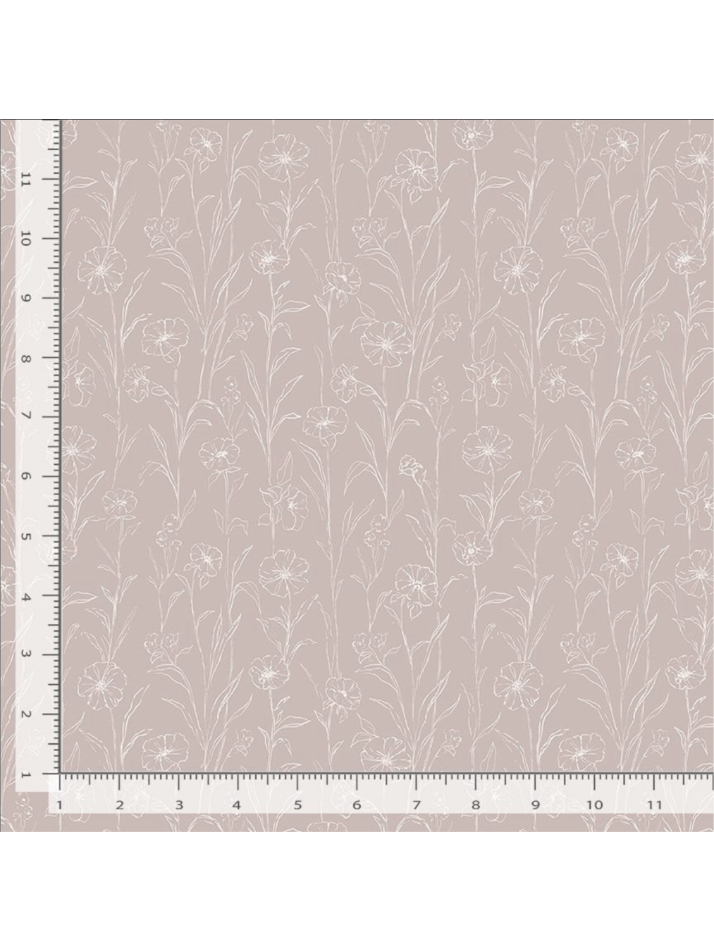 Blooms (Tawny color) - Clara Jean Design DCJ3459 - Fabric By The Yard - 100% Cotton
