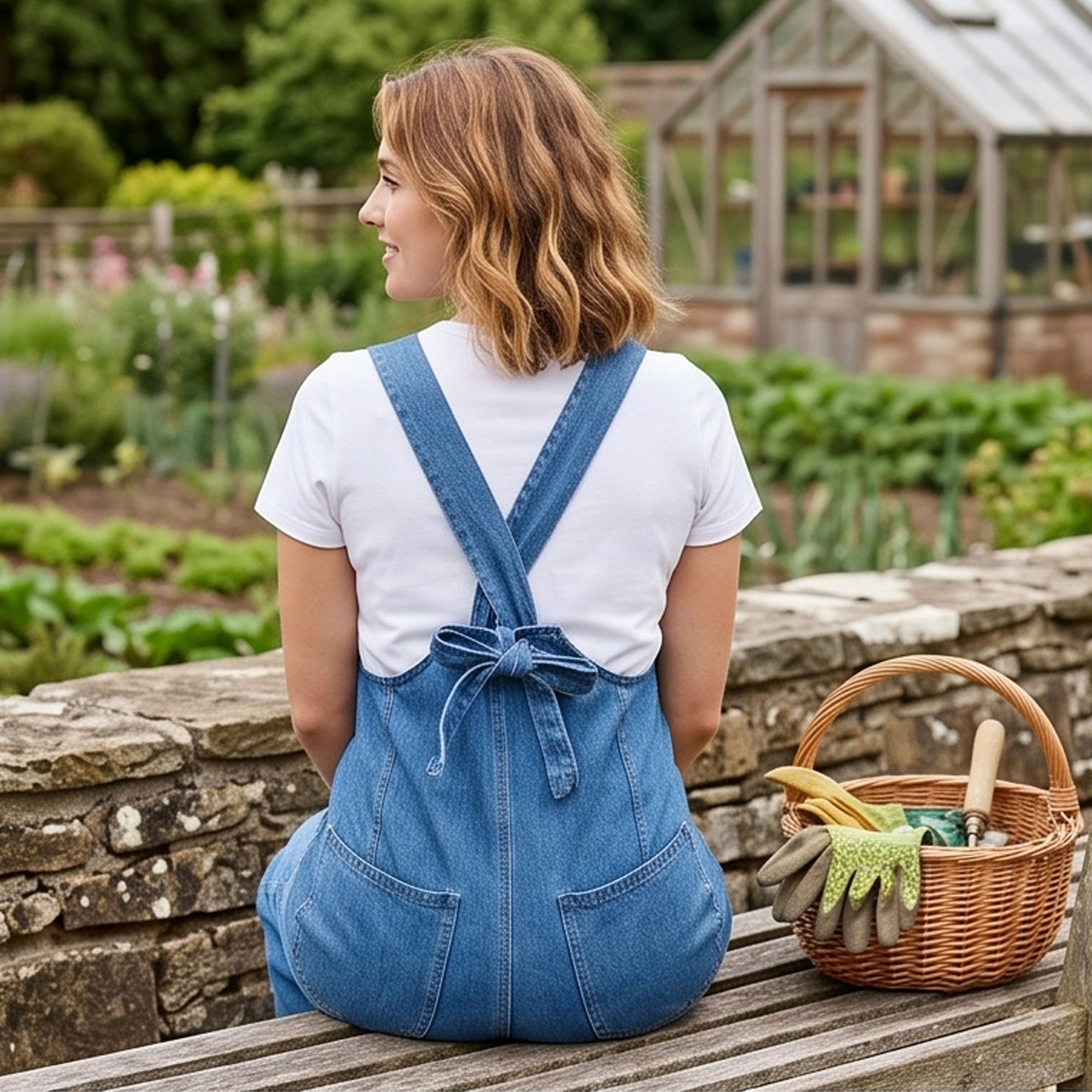 Blue Washed Denim Overall - by Sweet Lovely by Jen®