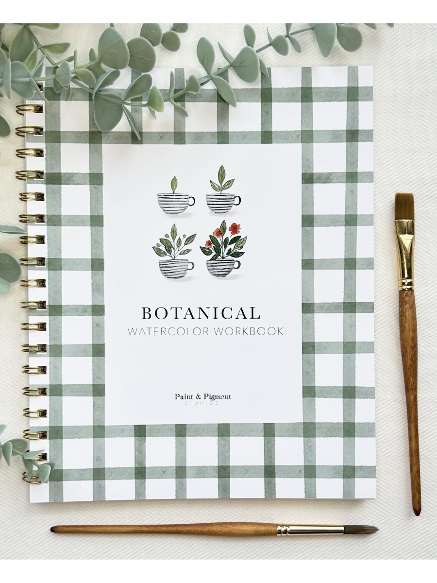 Botanical Watercolor Workbook - by Paint & Pigment Studios®