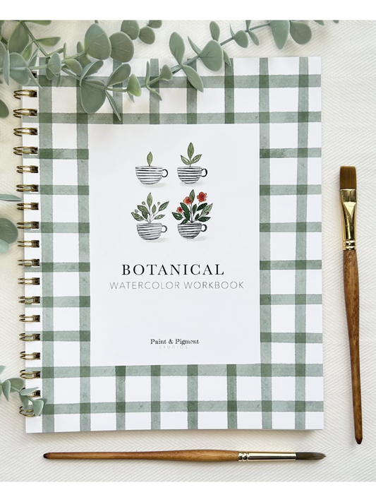 Botanical Watercolor Workbook - by Paint & Pigment Studios®