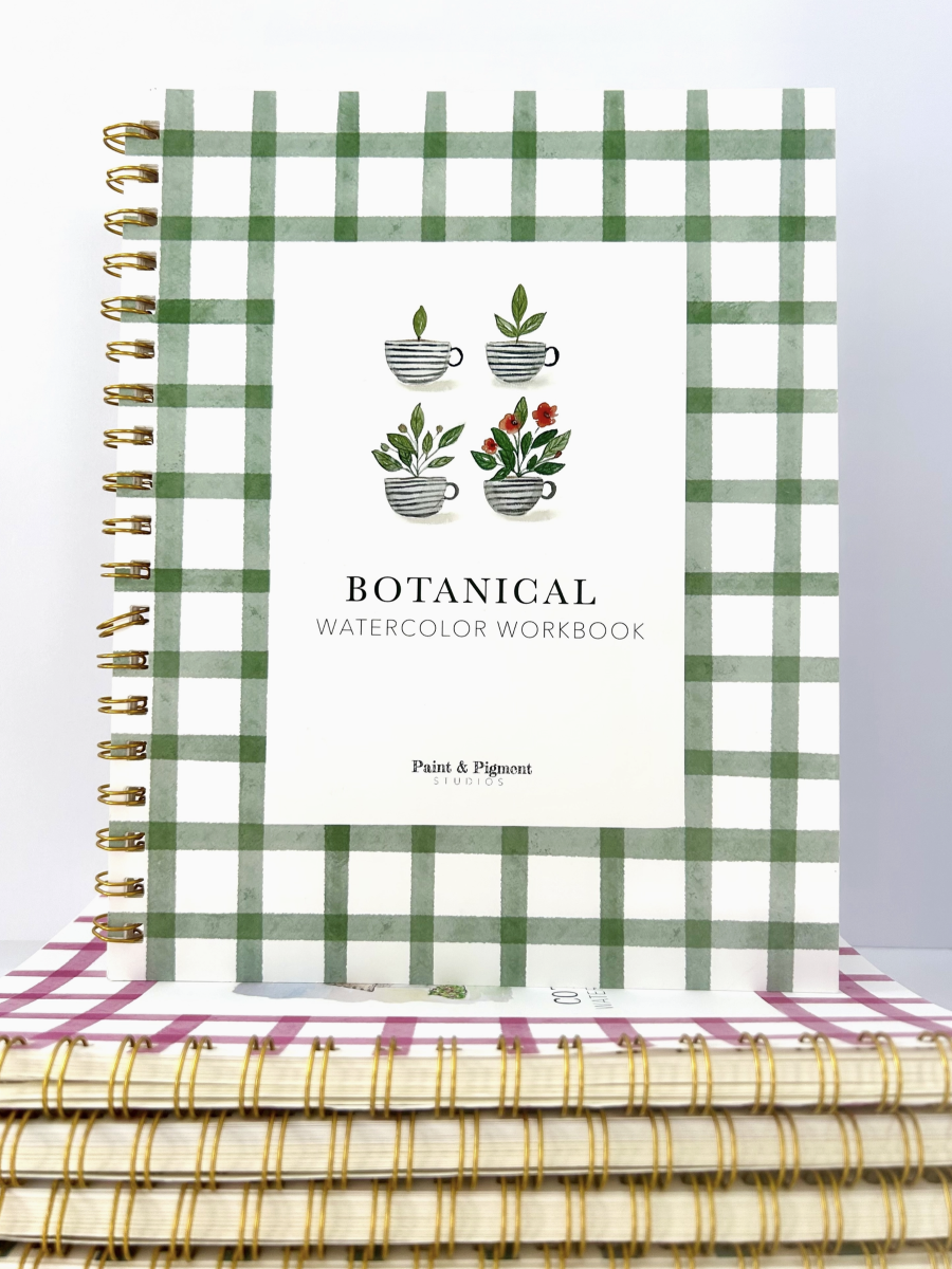 Botanical Watercolor Workbook - by Paint & Pigment Studios®