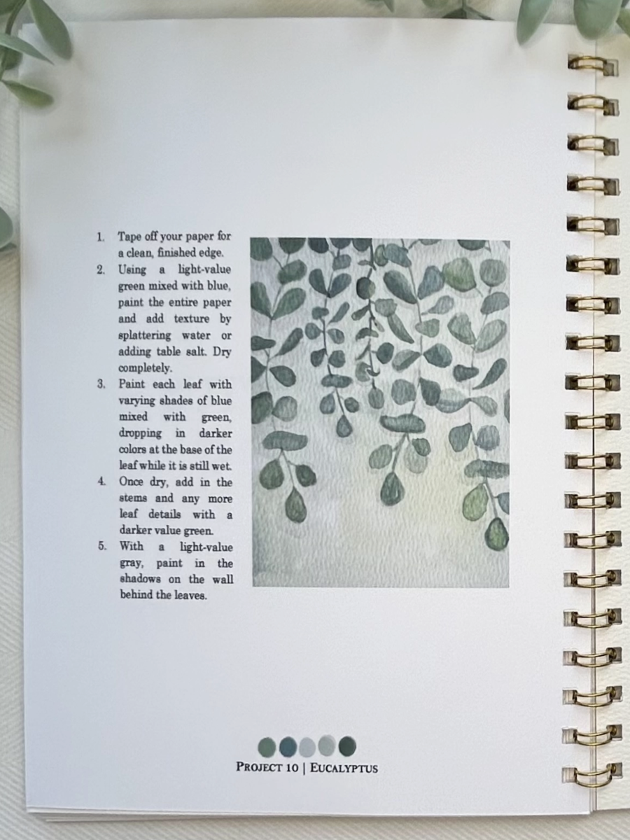 Botanical Watercolor Workbook - by Paint & Pigment Studios®