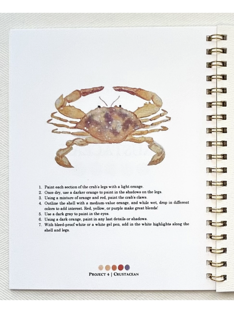 By the Sea Watercolor Workbook - by Paint & Pigment Studios®