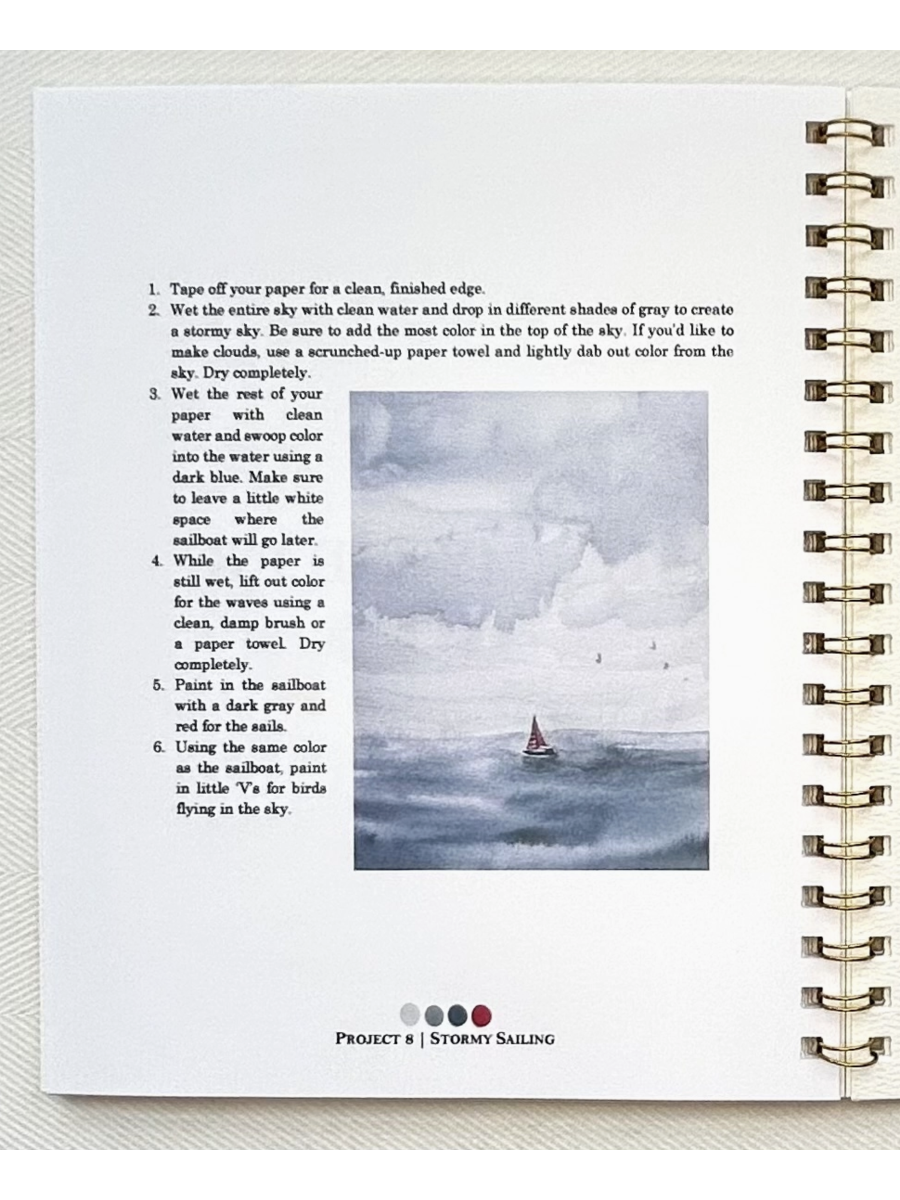 By the Sea Watercolor Workbook - by Paint & Pigment Studios®
