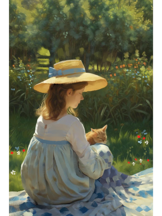 Calm - Illustrated Print by Thomas Little
