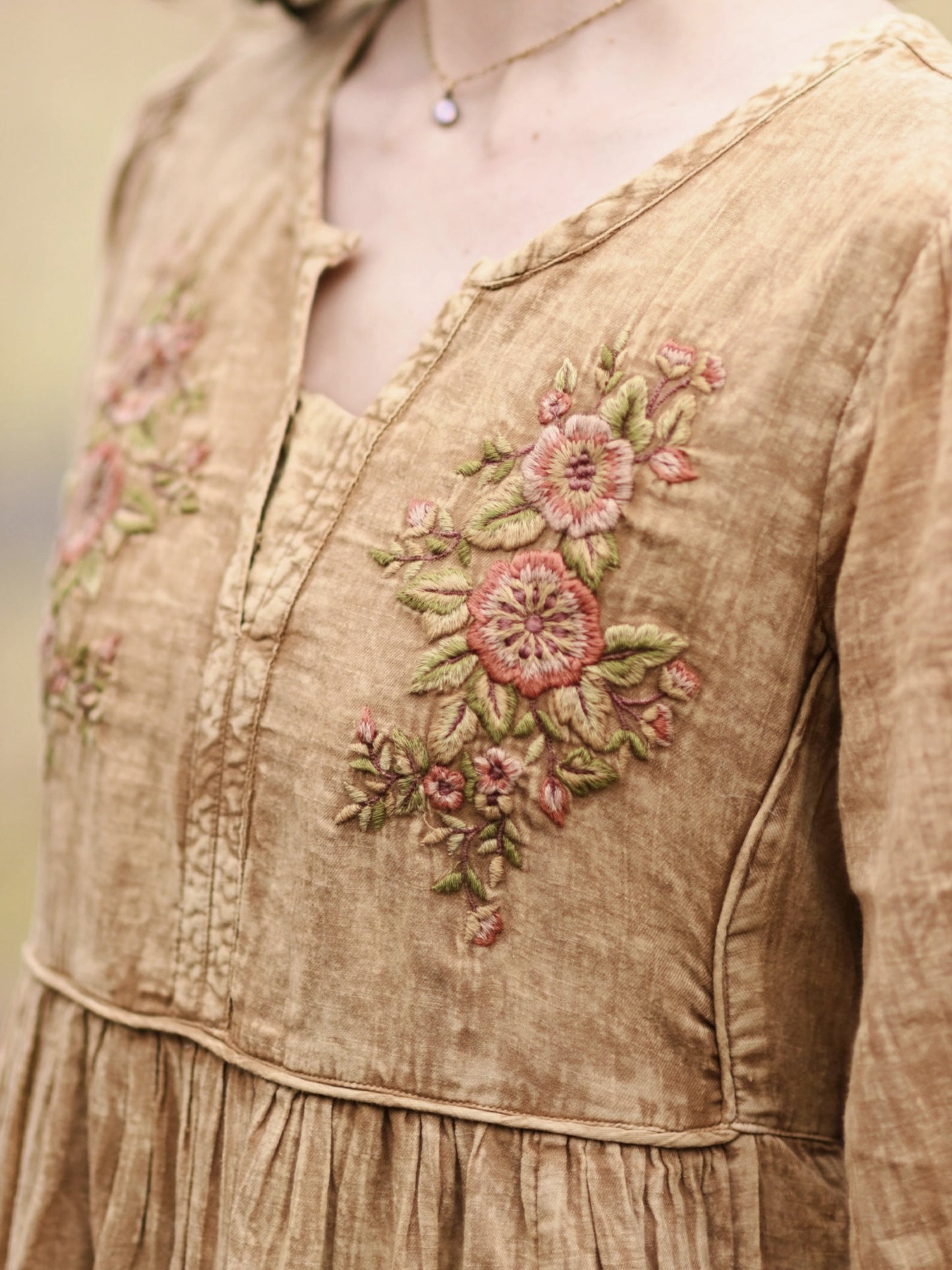 Celeste Dress - Gold - by April Cornell Apparel®