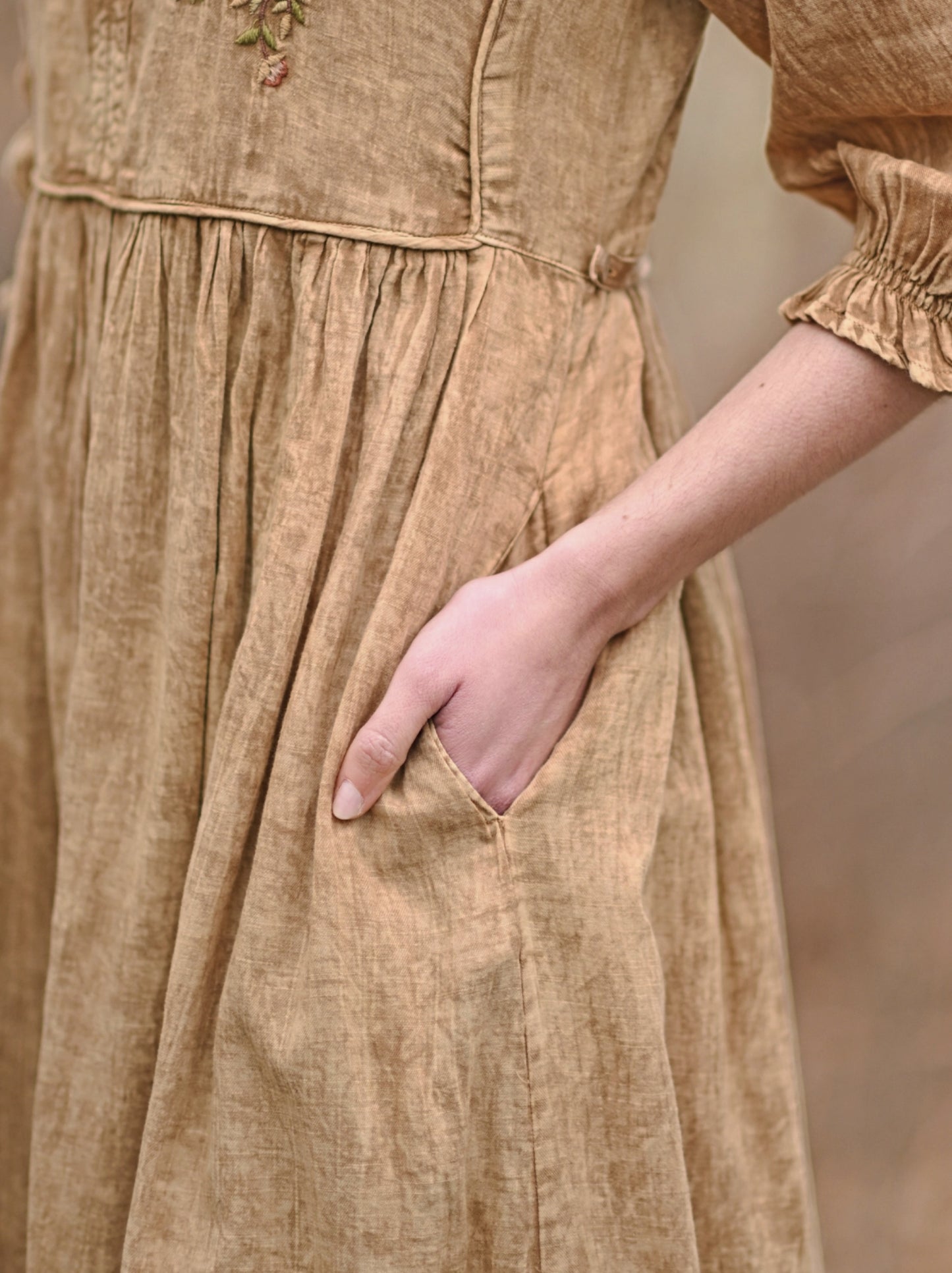 Celeste Dress - Gold - by April Cornell Apparel®