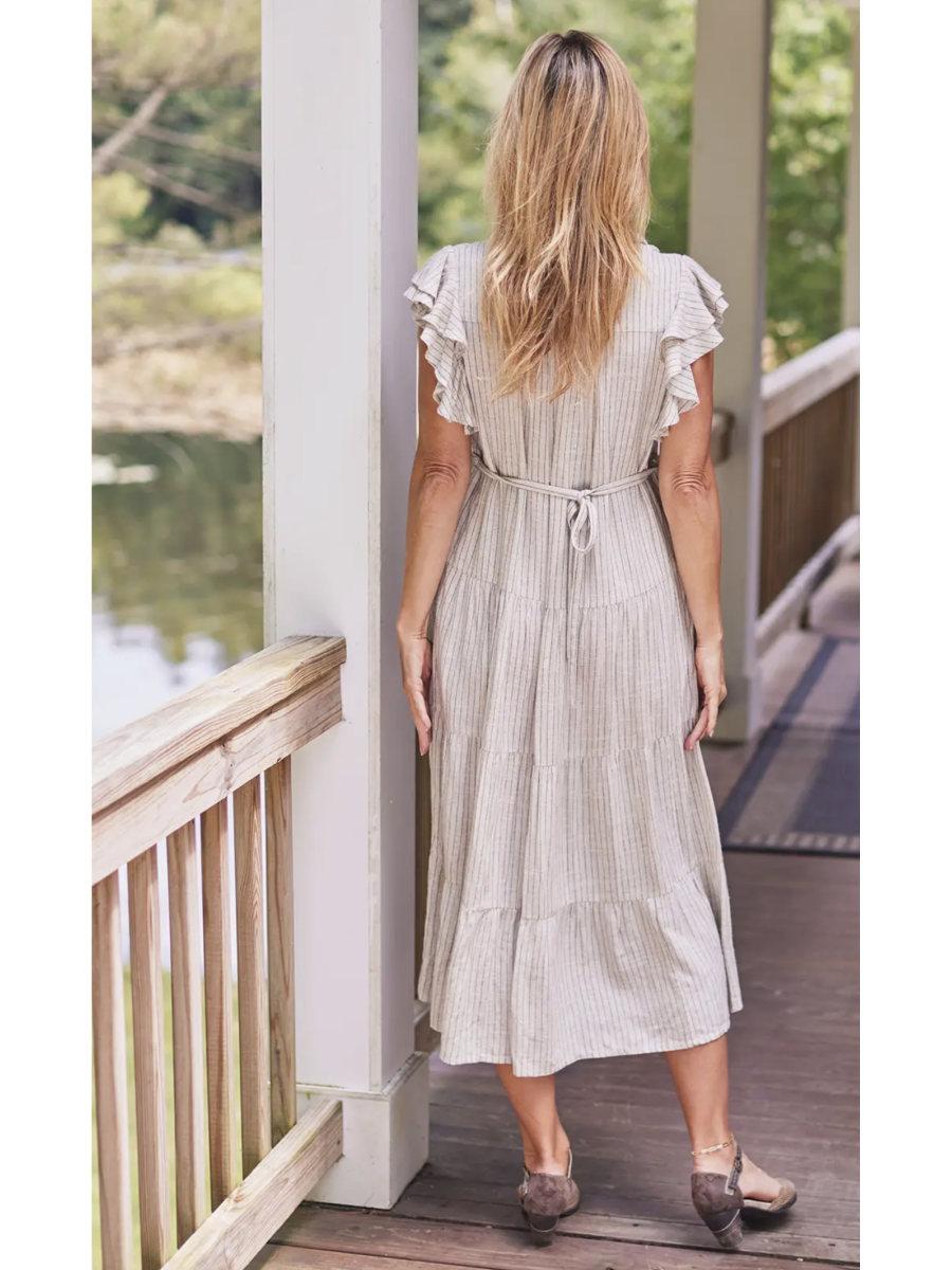 Coastal Stripe Flutter Sleeve - by April Cornell Apparel®