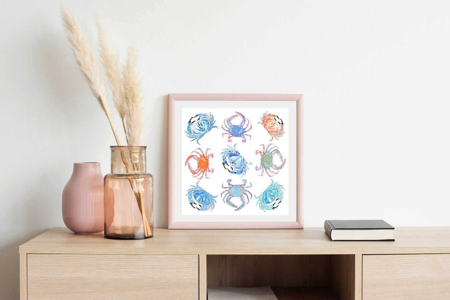 Colorful Crabs - Illustrated Print by Thomas Little