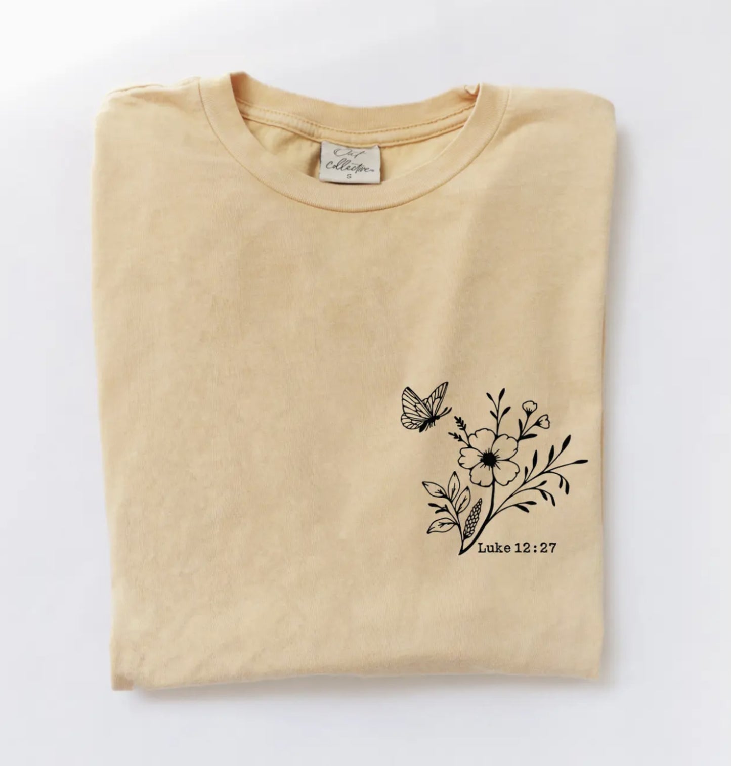 Consider How Front & Back Mineral Graphic Top (Golden color) - by Oat Collective®