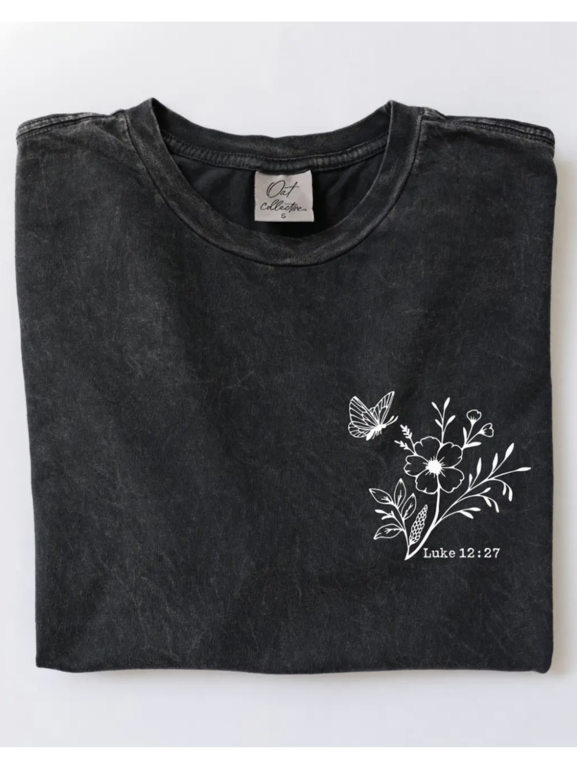 Consider How Front & Back Mineral Graphic Top (Mineral Black color) - by Oat Collective®