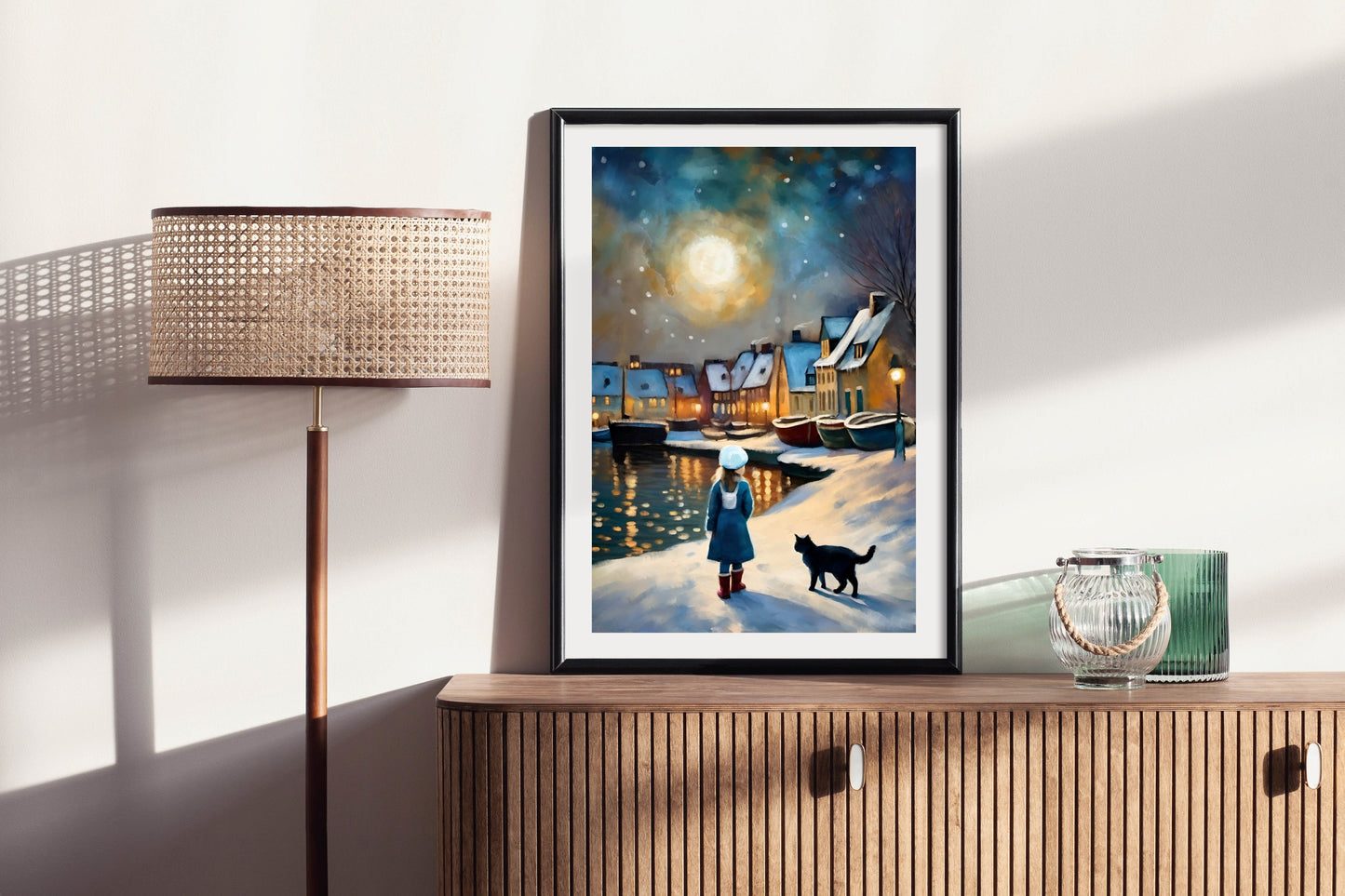 Copenhagen Christmas - Illustrated Print by Thomas Little