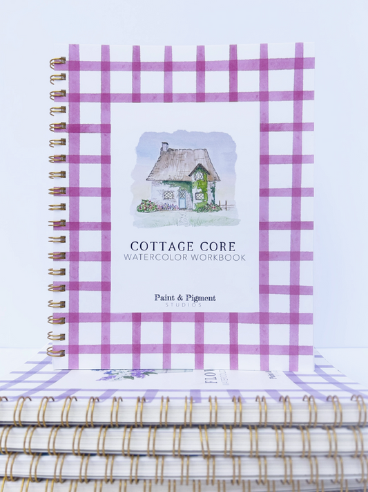 Cottage Core Watercolor Workbook - by Paint & Pigment Studios®