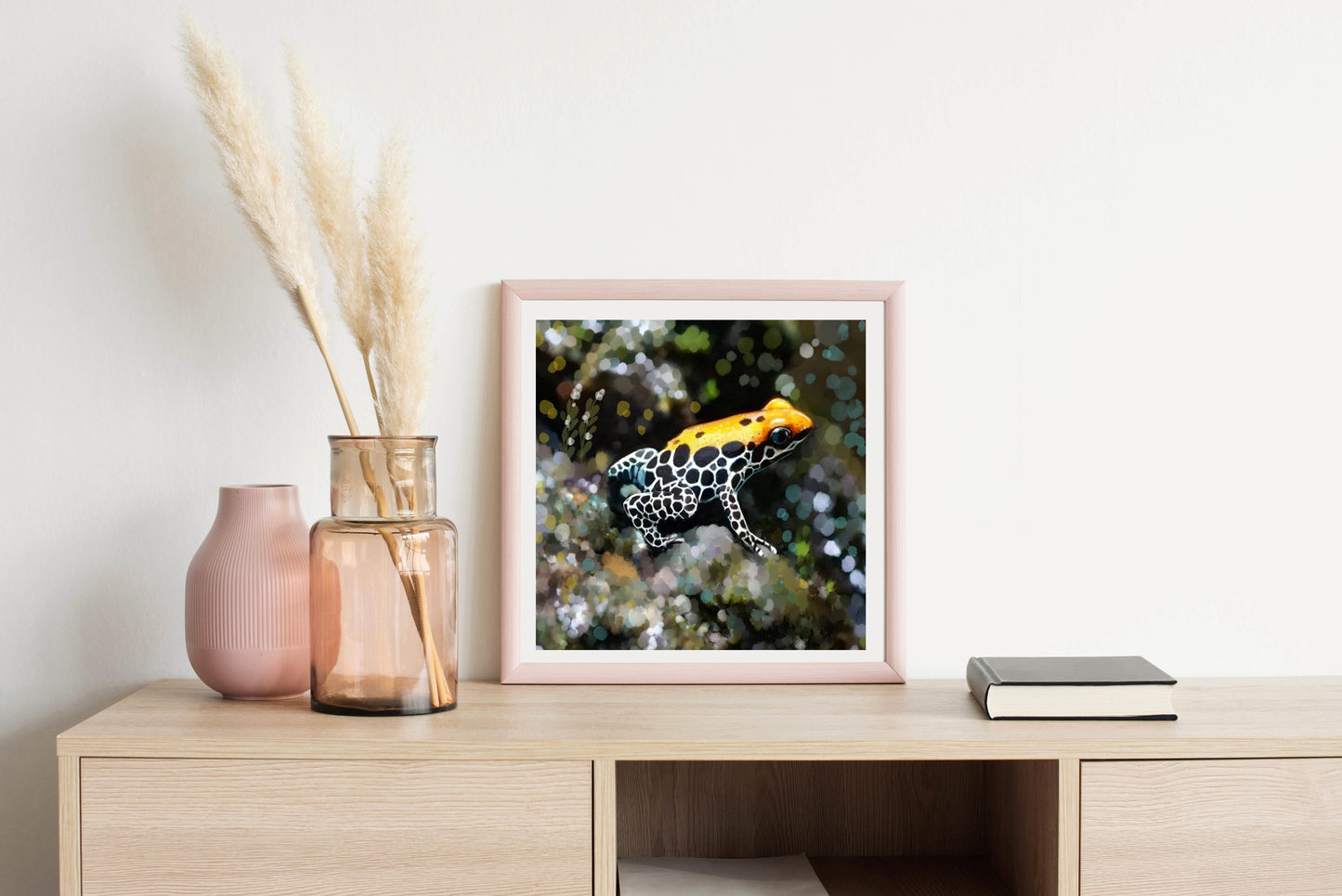 Dart frog in a Digital World - Illustrated Print by Thomas Little