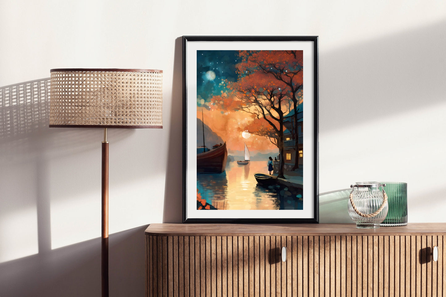 Day to Night Transition - Illustrated Print by Thomas Little