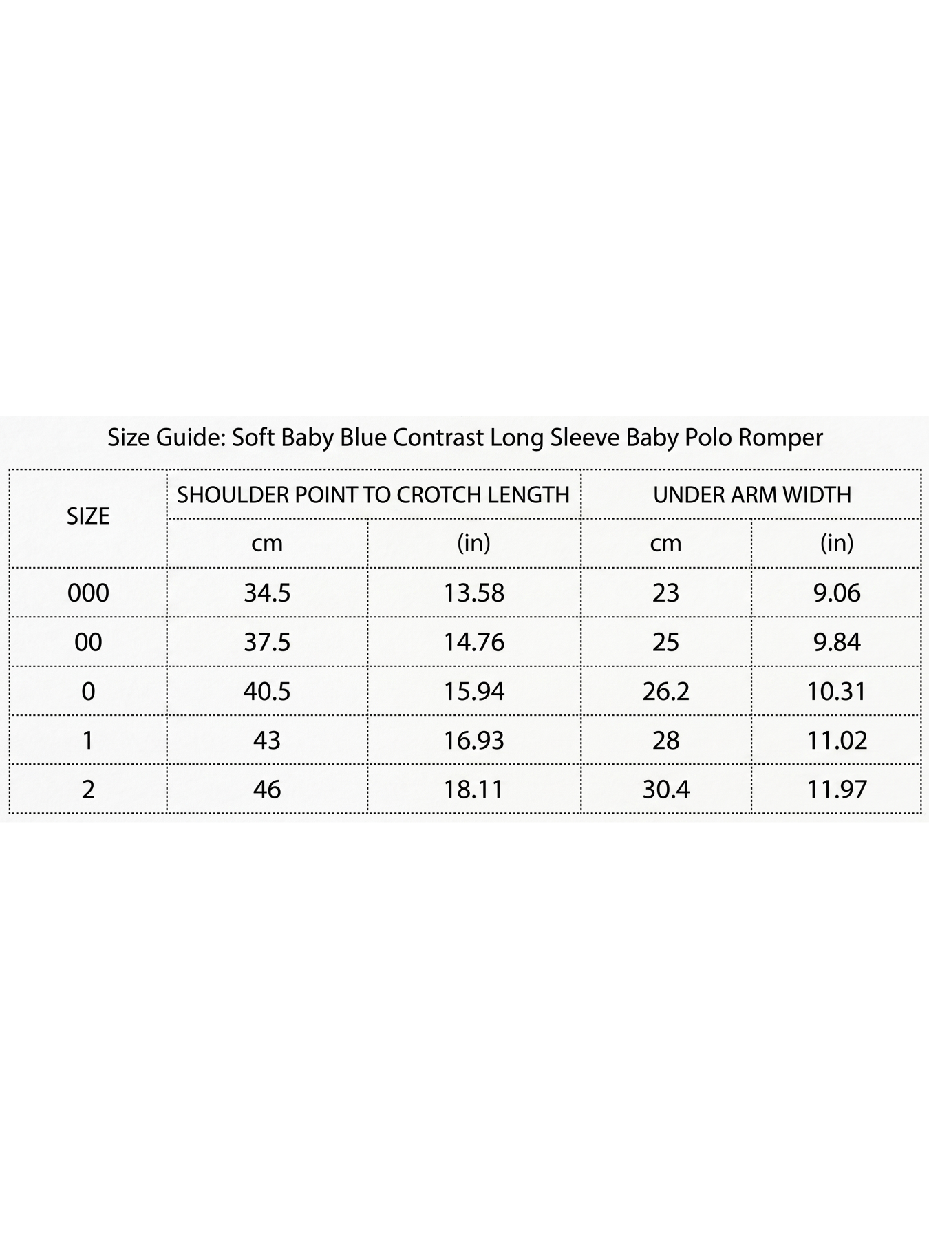 Emily Baby - Soft Baby Blue Contrast Long Sleeve Baby Polo Romper - Baby & Toddler