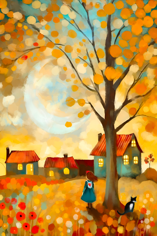 Fall Colors - Illustrated Print by Thomas Little