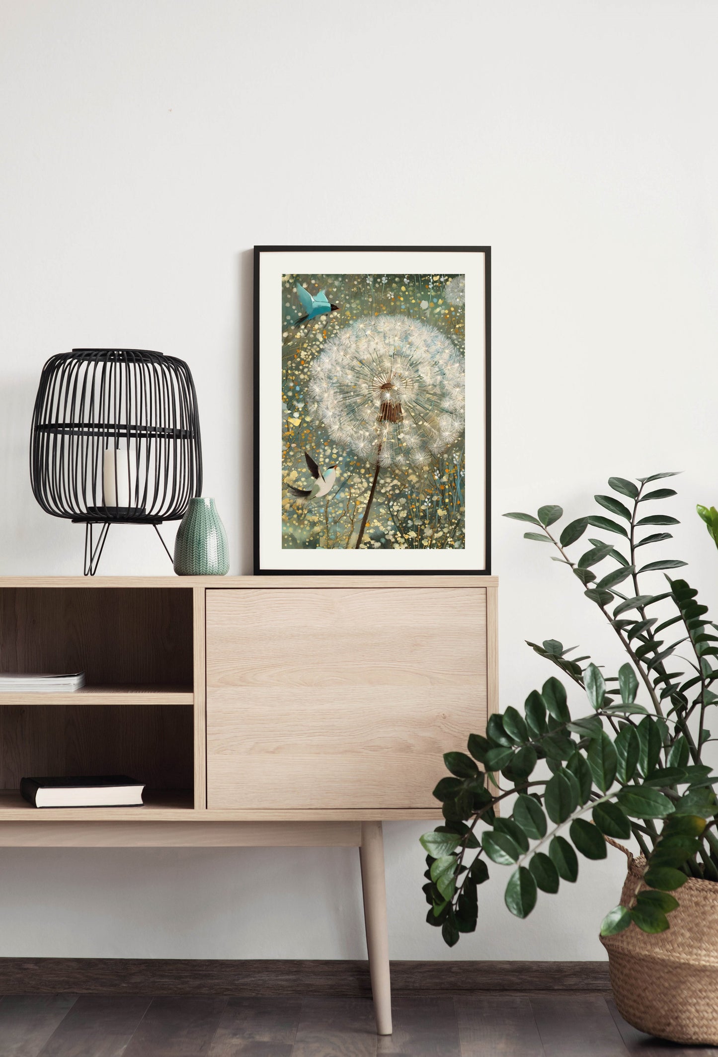 Field of Dandelions - Illustrated Print by Thomas Little