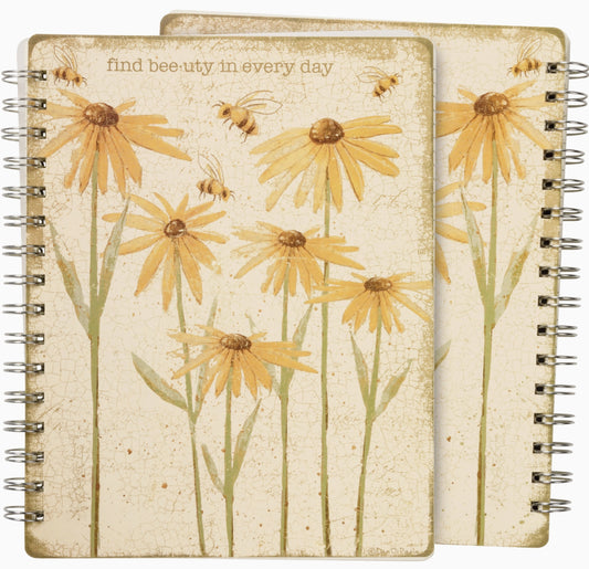 Find Beeuty in Every Day Spiral Notebook - by Primitives by Kathy®