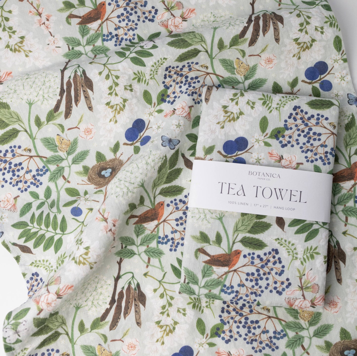 Flowering Trees - 100% Linen Tea Towel - by Botanica Paper Co.®