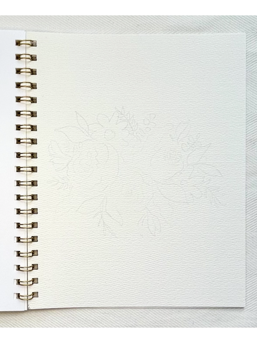 Flowers Watercolor Workbook - by Paint & Pigment Studios®