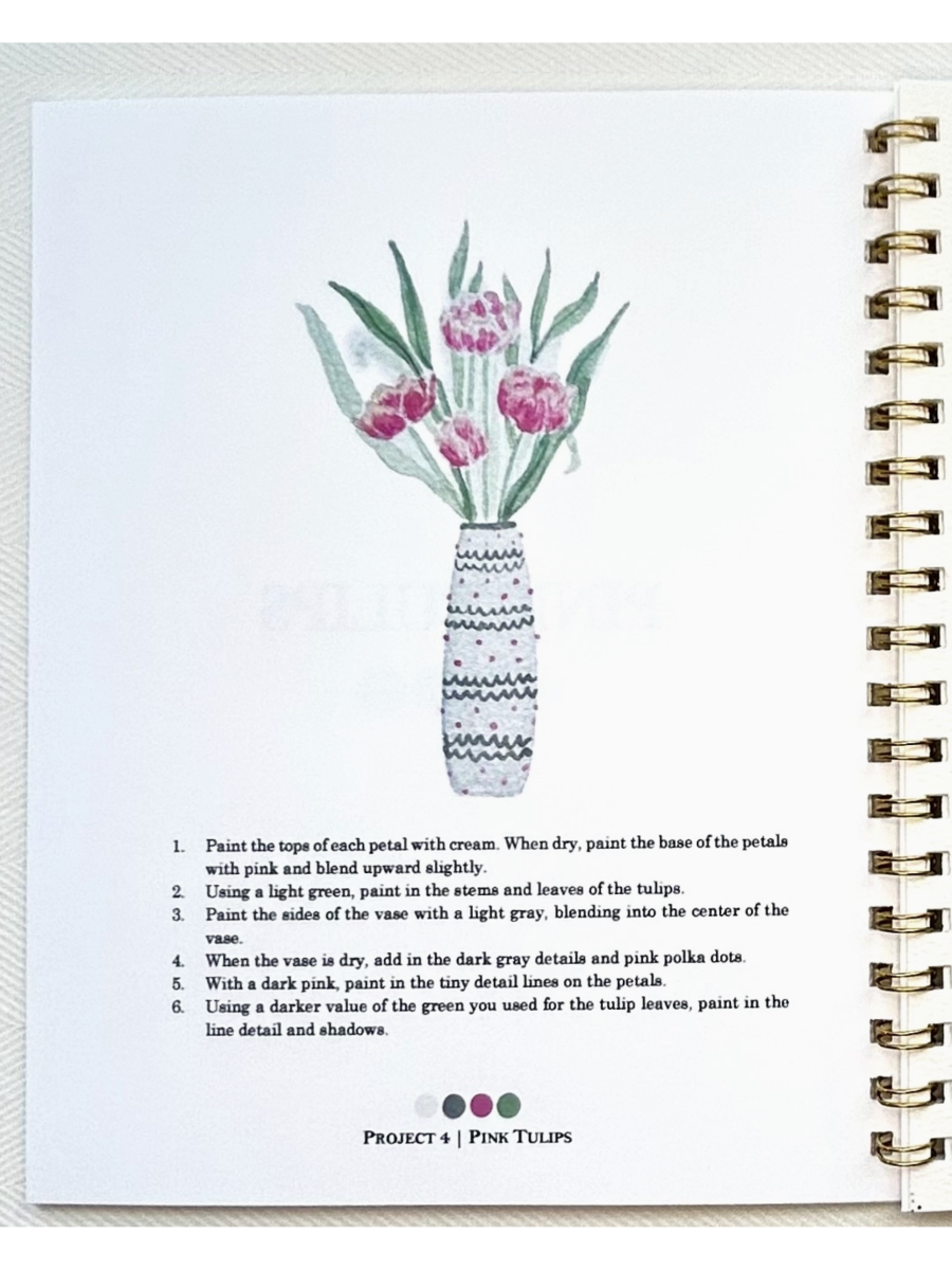 Flowers Watercolor Workbook - by Paint & Pigment Studios®