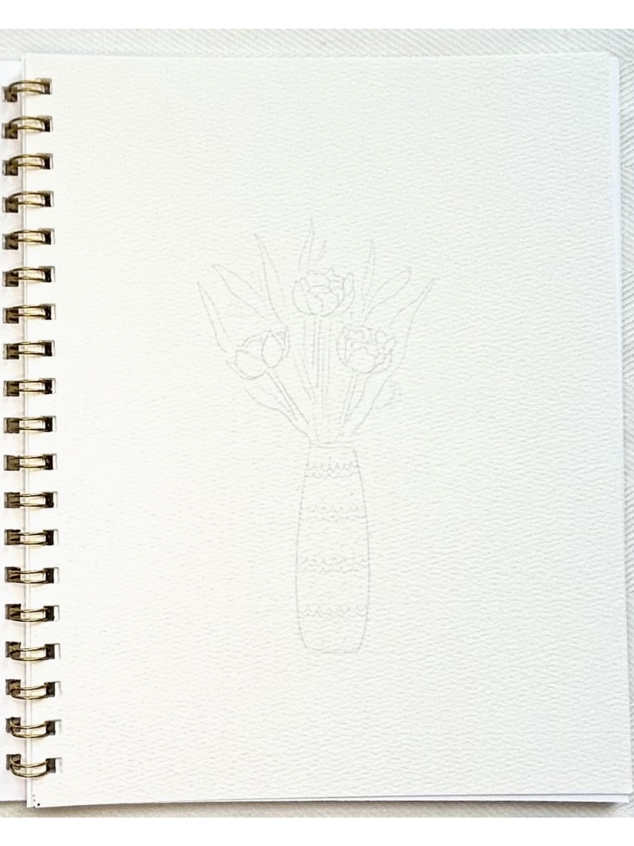Flowers Watercolor Workbook - by Paint & Pigment Studios®