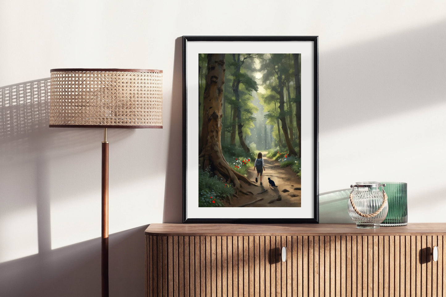 Forest Illumination - Illustrated Print by Thomas Little