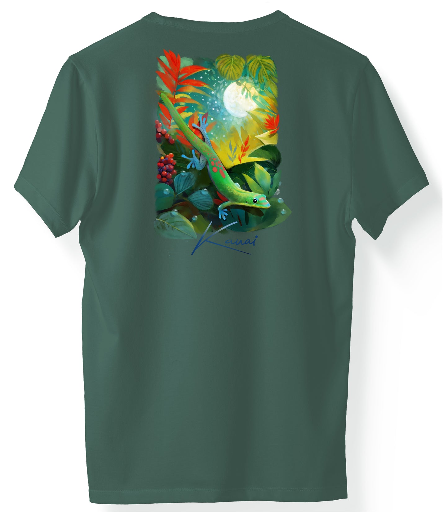 Kauai Gold Dust Gecko - T-Shirts