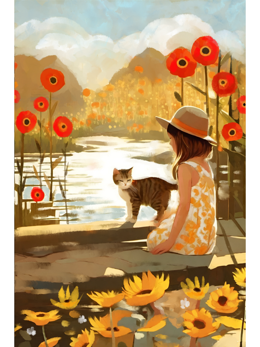 Golden Day - Illustrated Print by Thomas Little