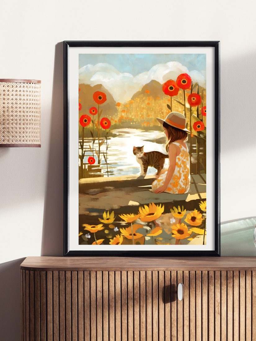 Golden Day - Illustrated Print by Thomas Little