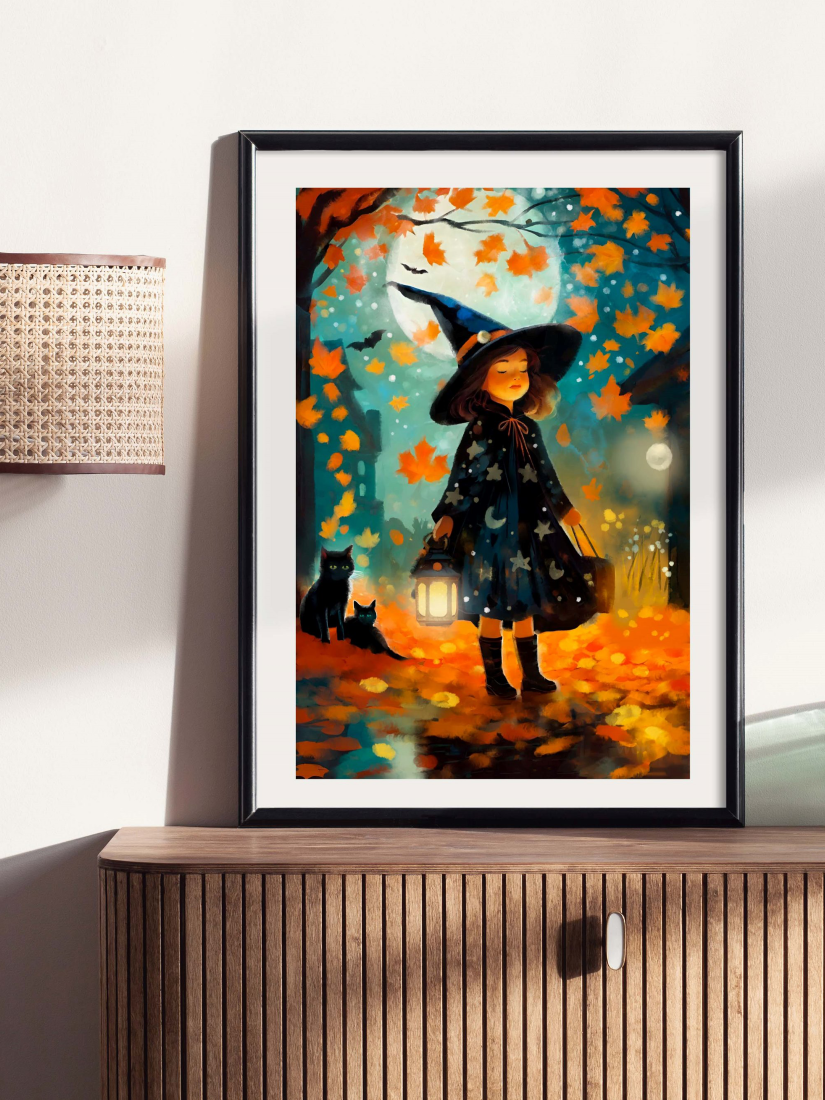 Halloween Magic - Illustrated Print by Thomas Little