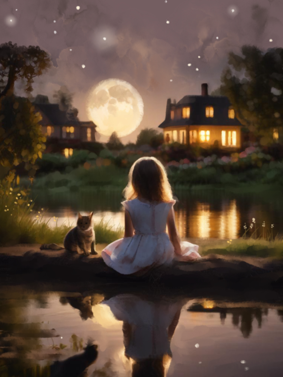 Harmony of Shadows - Illustrated Print by Thomas Little