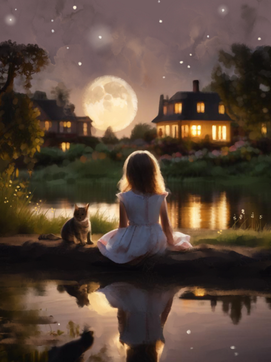 Harmony of Shadows - Illustrated Print by Thomas Little