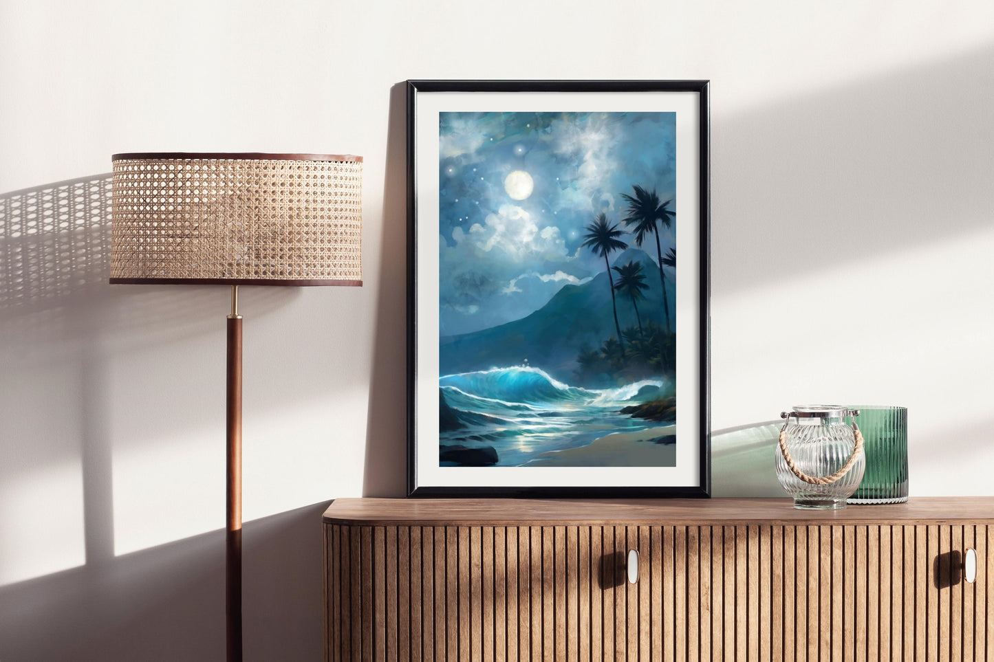 Hawaiian Nights - Illustrated Print by Thomas Little