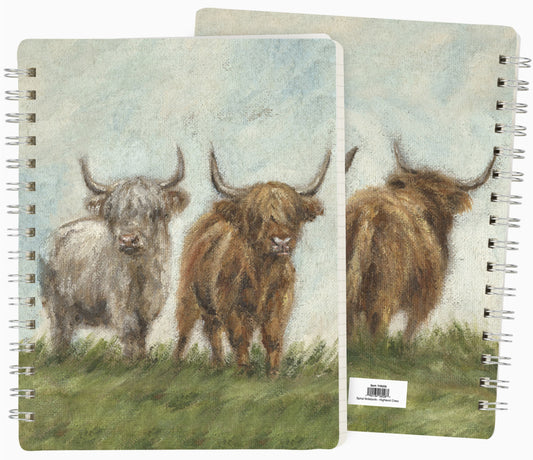 Highland Cows Spiral Notebook - by Primitives by Kathy®