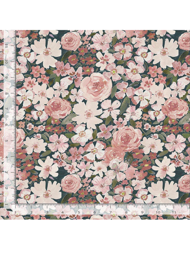 In Full Bloom - Clara Jean Design DCJ3464 - Fabric By The Yard - 100% Cotton