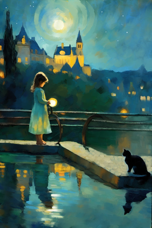 In a World of Wonder - Illustrated Print by Thomas Little
